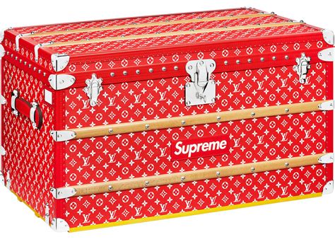 supreme x louis vuitton trunk retail price|supreme x lv trunks.